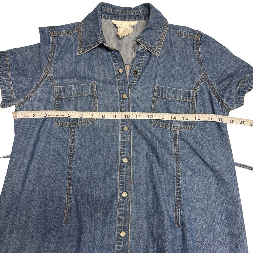 Motherhood Maternity Size Small Denim Shirt Dress - Picture 4 of 6